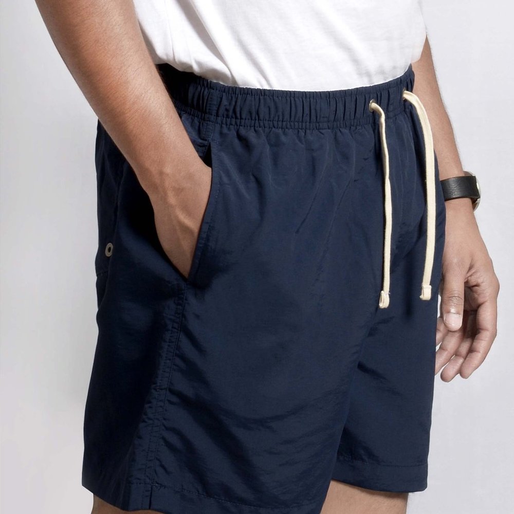 OLGYN Men’s Navy Blue Swim Shorts - Picture 3 of 4